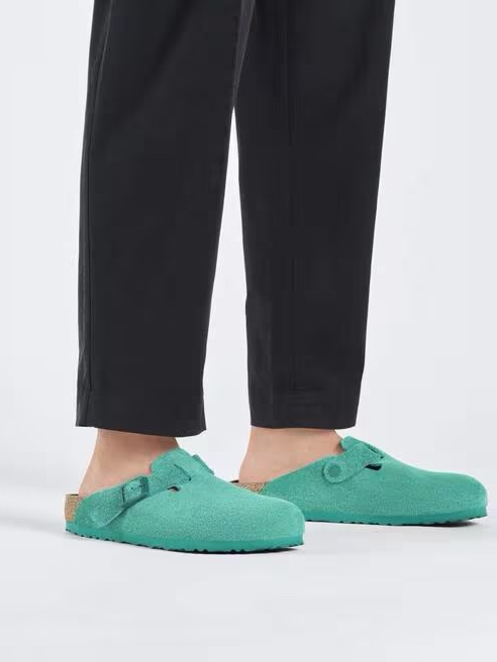 Birkenstock Suede Boston Clogs - Slip-On Clog - Picture 2 of 7